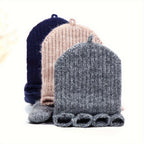 Gants enfant demi-doigts jacquard, vue en extérieur