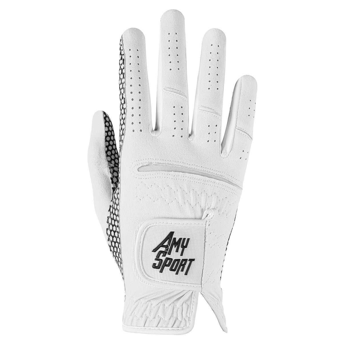 Gant de golf blanc, vue détail