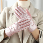 Gant femme rose, vue de face