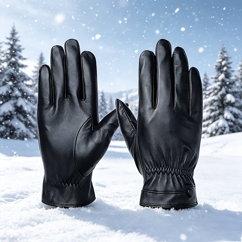 Gants homme cuir noir
