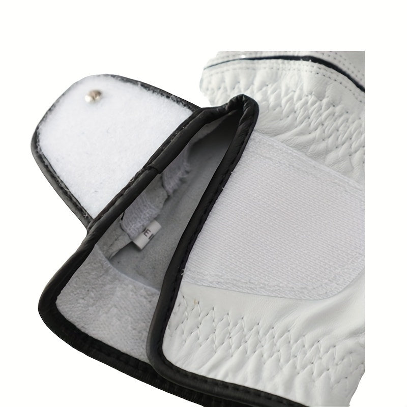 Gant de golf femme cuir, vue rapprochée des perforations
