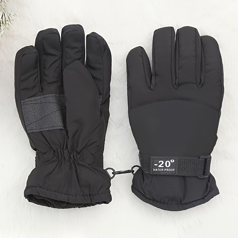 Gants de ski enfant coloris noir