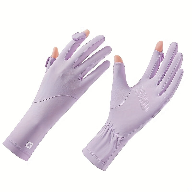 Gants femme violet