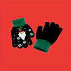 Gants enfant coloris noir, doigts complets