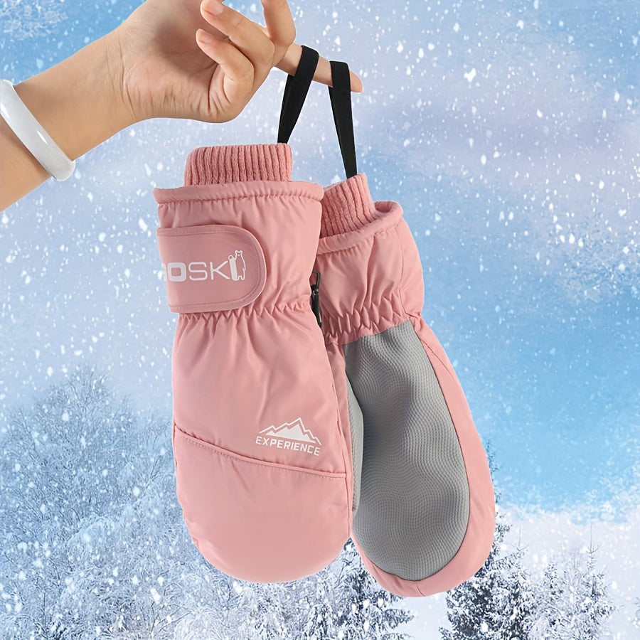 Gants de ski femme moufle, vue générale de la paire