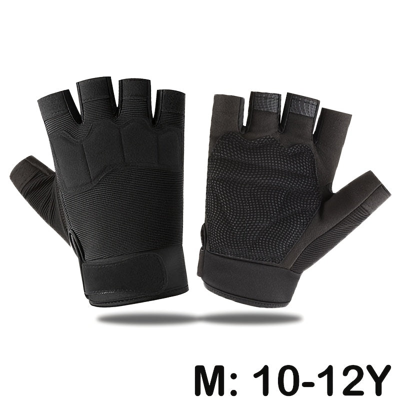 Gants enfant demi-doigts, vue détail