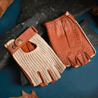 Gants demi-doigts, vue détail