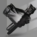 Gants homme cuir PU, vue détail