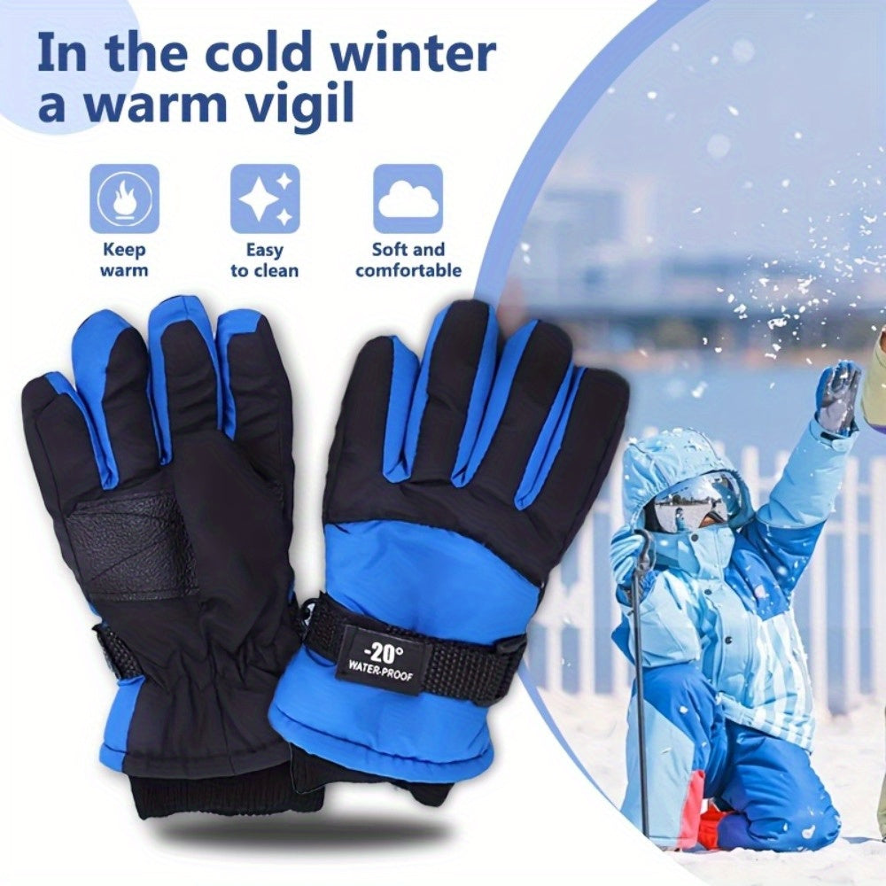 Gants de ski enfant bleu, argumentaire chaleur et confort