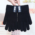 Gants enfant coloris noir, taille 4-10 ans
