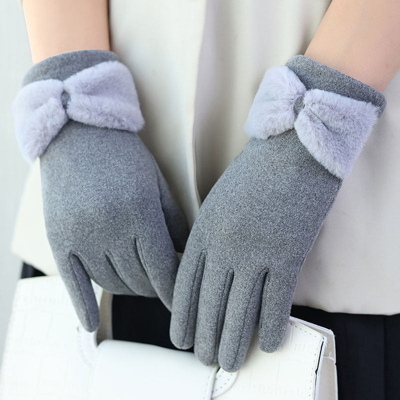 Gants polaire, vue portée