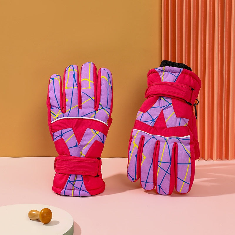 Gants enfant coloris fuchsia