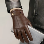 Gants homme cuir, vue détail