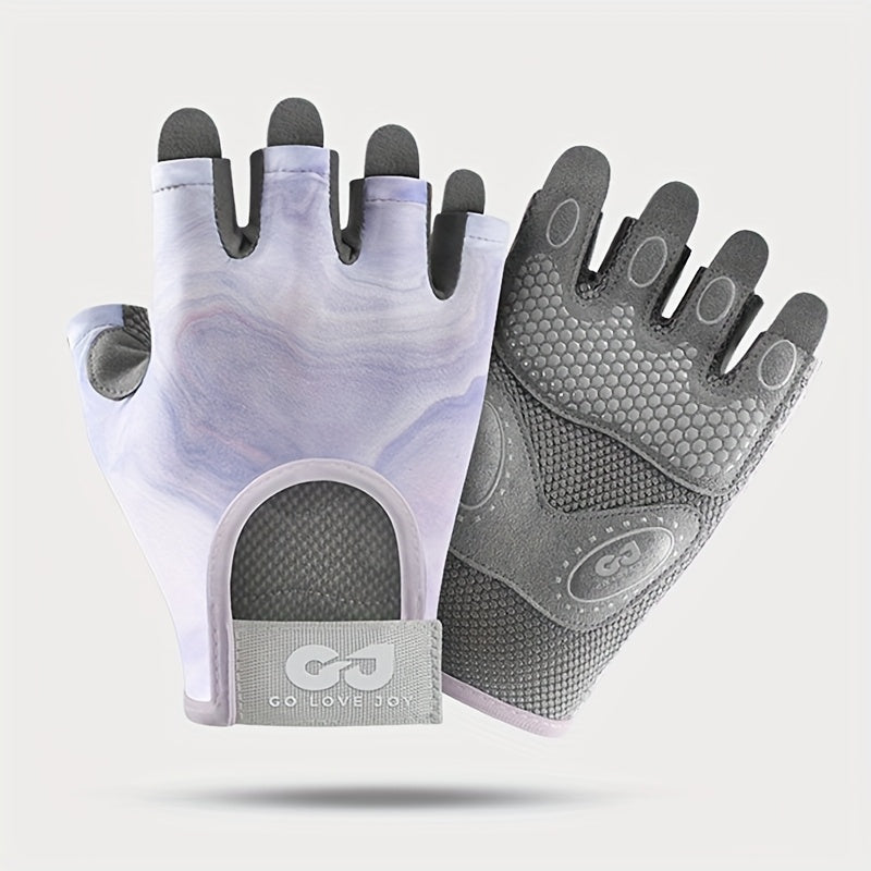 Gants de vélo violet