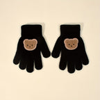 Gants enfant coupe-vent, tricot extensible