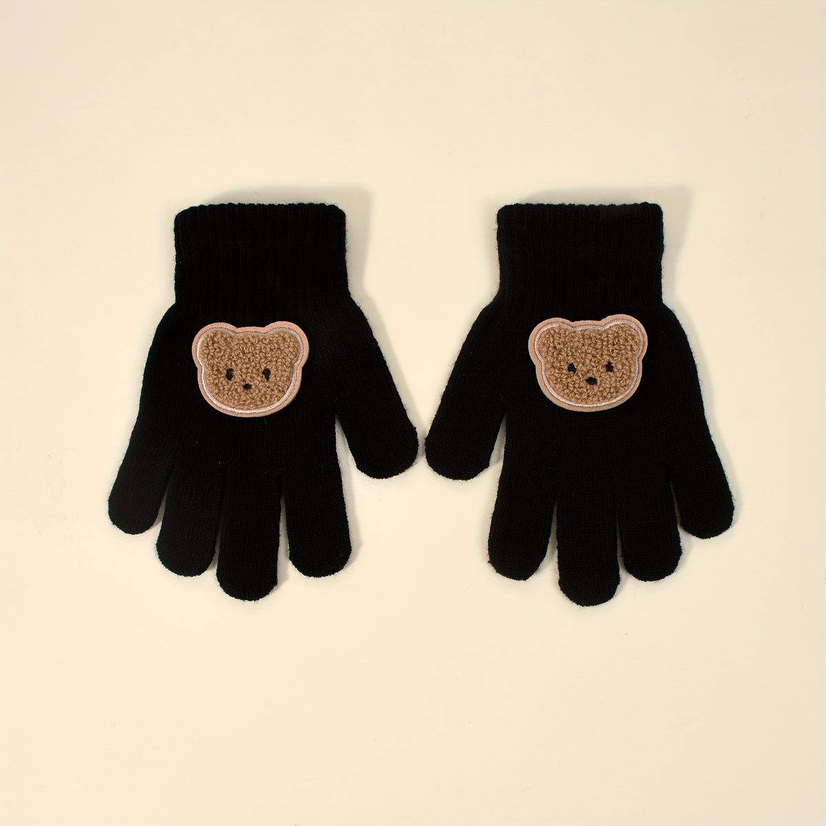 Gants enfant coupe-vent, tricot extensible