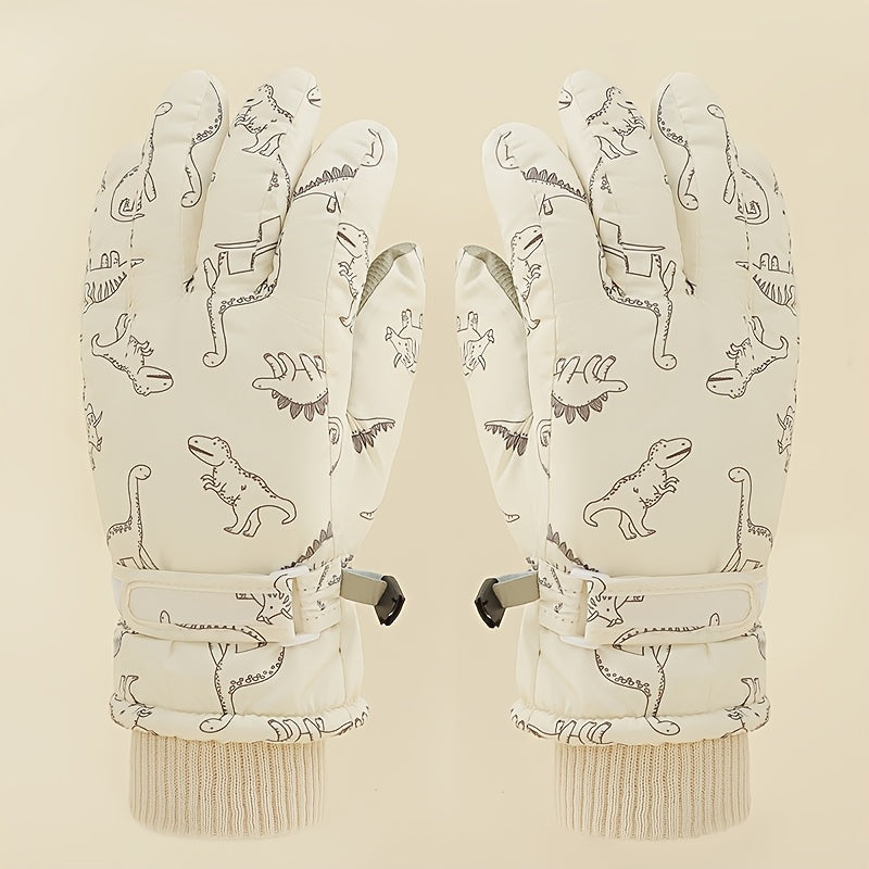 Gants enfant coloris beige