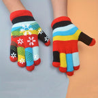 Gants enfant motif flocon de neige, vue détail