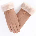 Gants femme kaki
