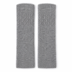 Manchons femme gris clair, motif losange sur l'avant-bras