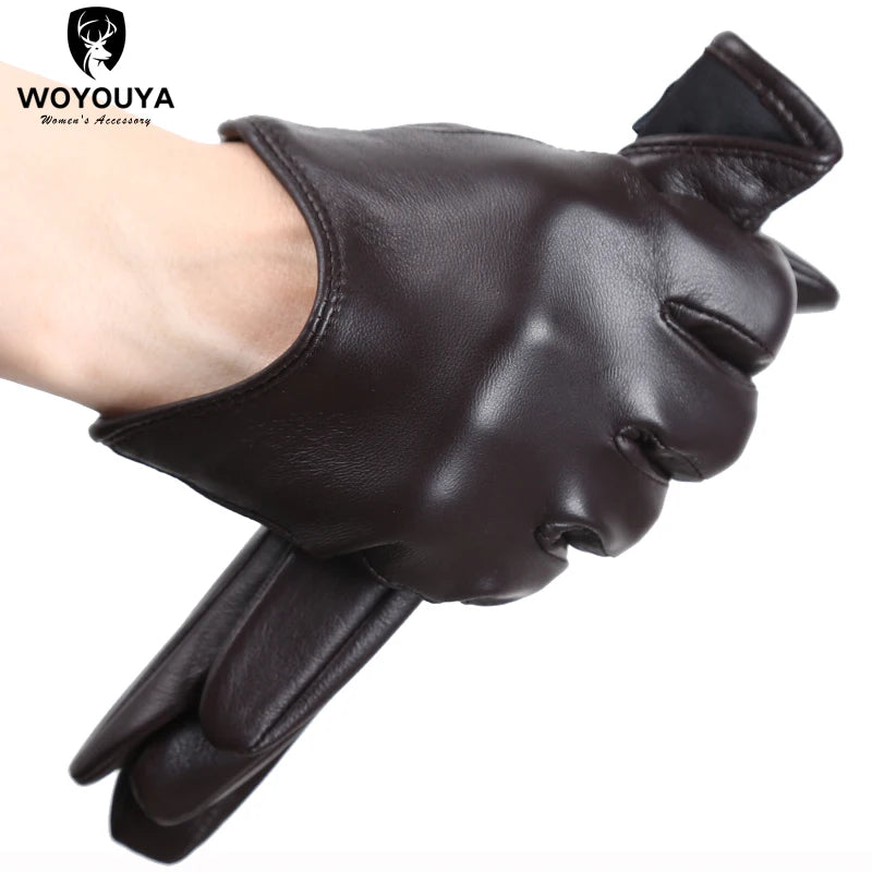 Gants femme cuir chocolat