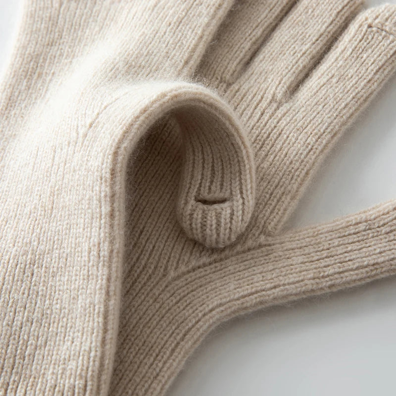 Gant femme cachemire, vue détail