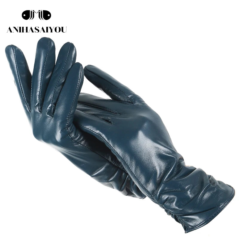 Gants femme cuir d'agneau, présentation