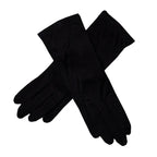 Gant femme noir en soie, vue supplémentaire