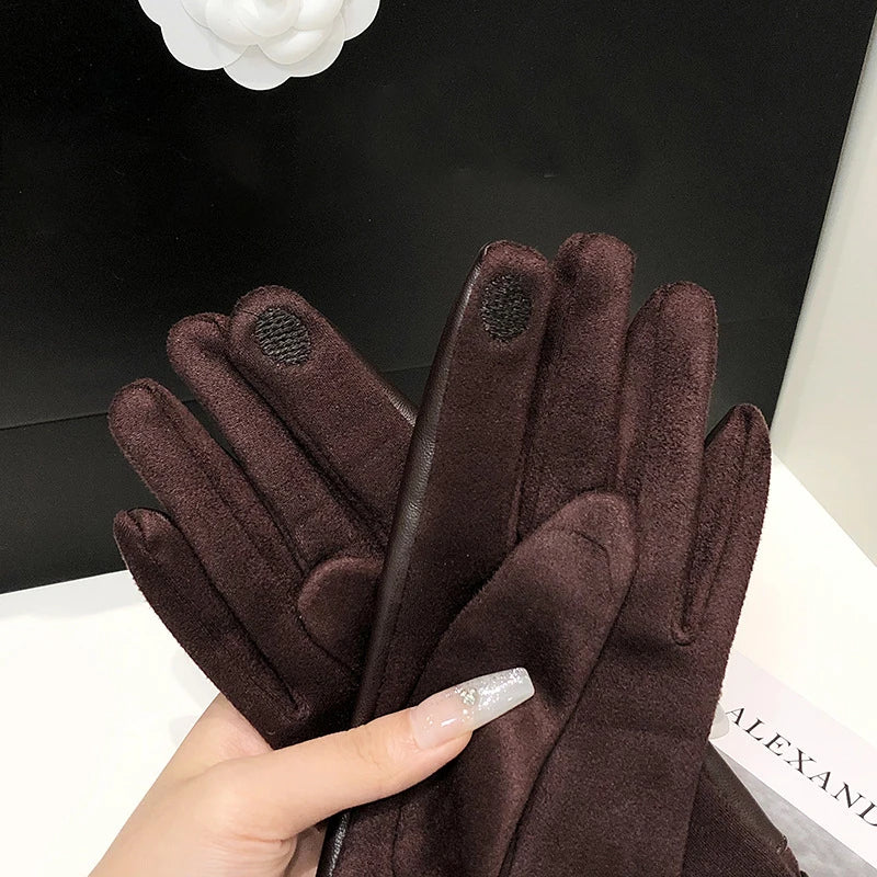 Gants femme similicuir, vue de la paume