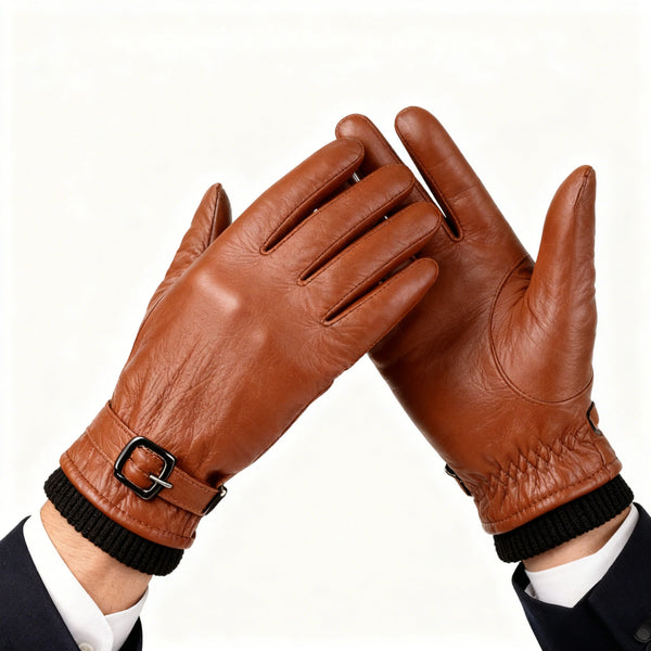 Gants homme en cuir, présentation des coloris