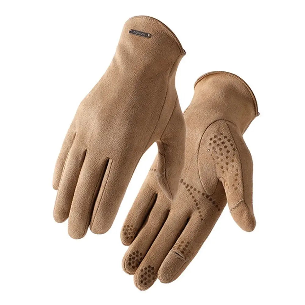 Gants de vélo beige