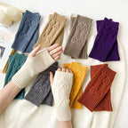 Mitaines femme tricot, présentation des 7 coloris