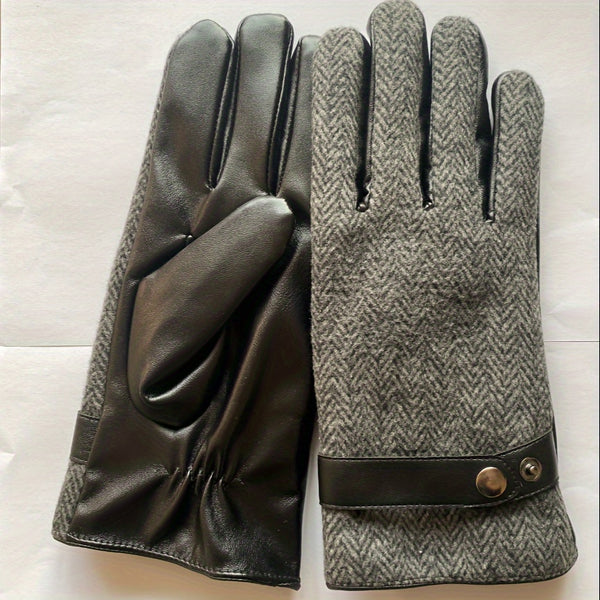 Gant homme en cuir PU, présentation