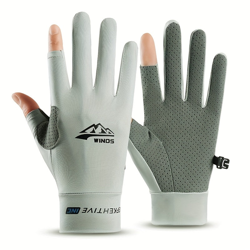 Gants d'été gris