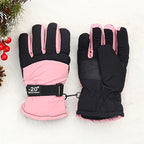 Gants de ski enfant coloris rose clair