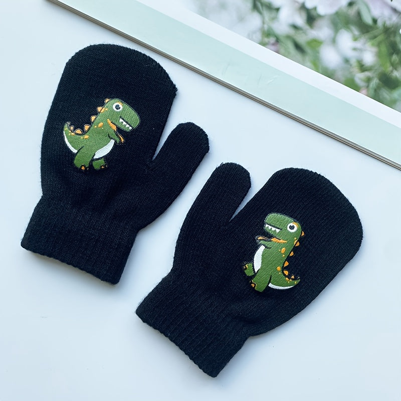 Gants enfant motif tyrannosaure rex