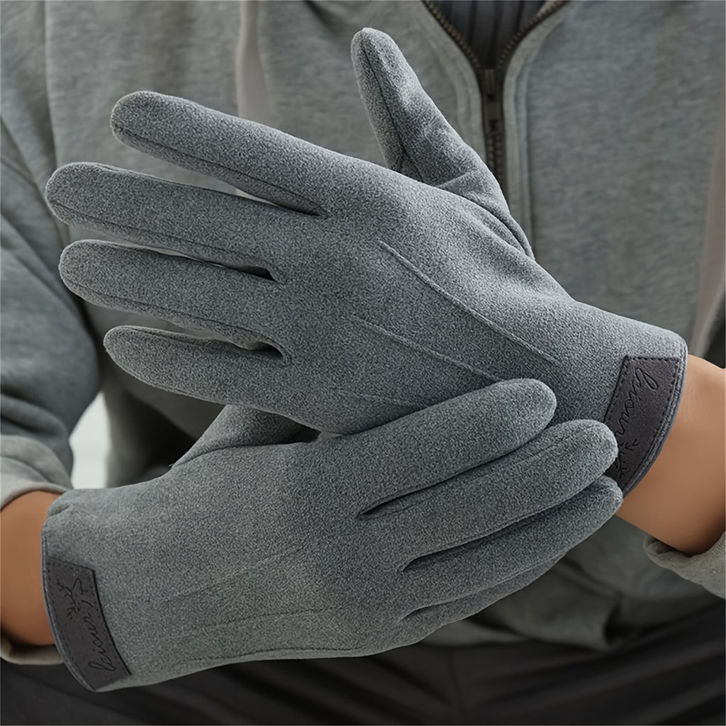 Gants homme gris