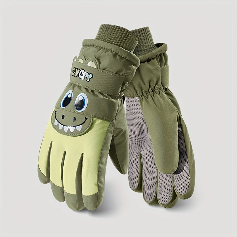 Gants enfant coloris vert