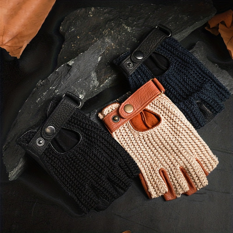 Gants demi-doigts, vue détail