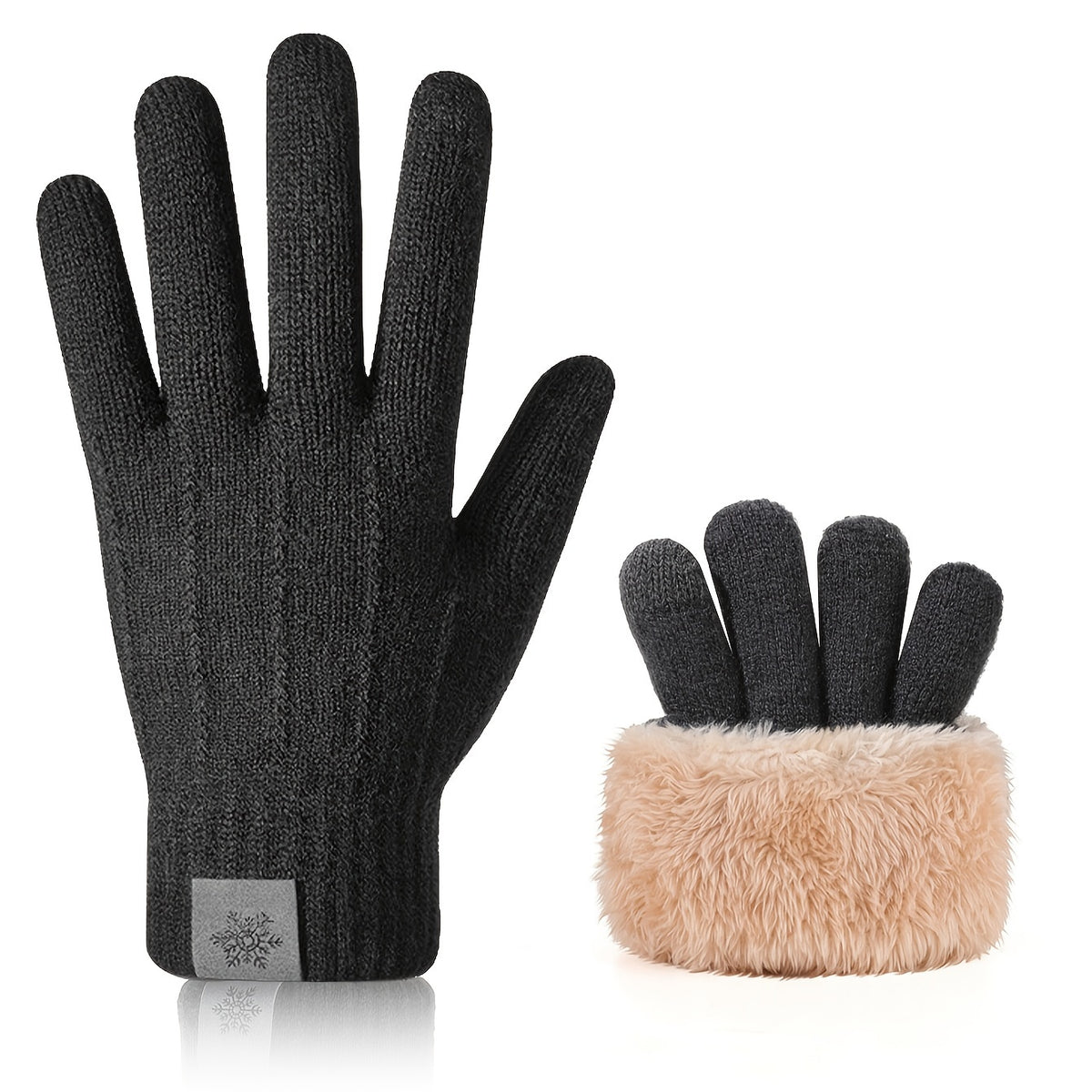 Gants gris foncé