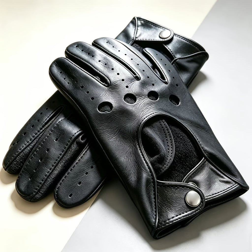 Gant homme cuir noir