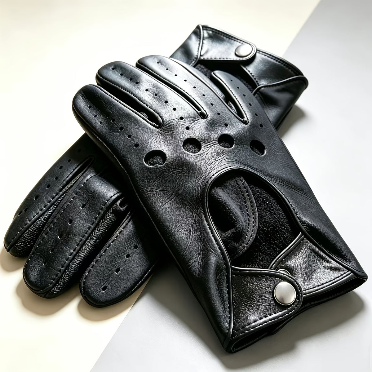 Gant homme cuir noir