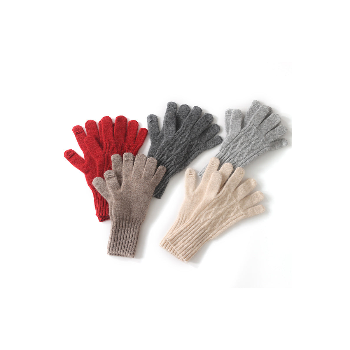 Gants femme rouge, vue de dos