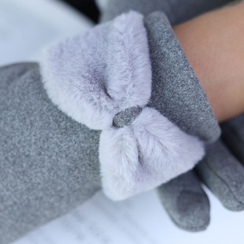 Gants polaire, vue portée