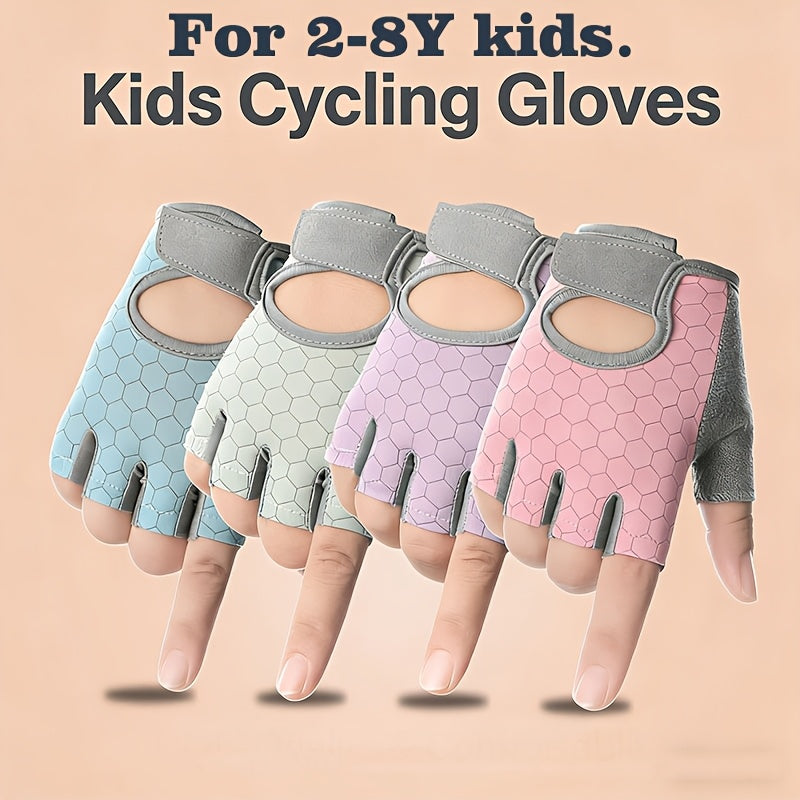 Gants enfant demi-doigts, vue détail