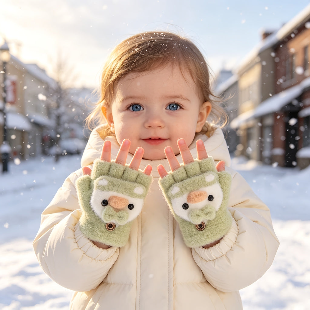 Gants enfant à retournement, vue détail