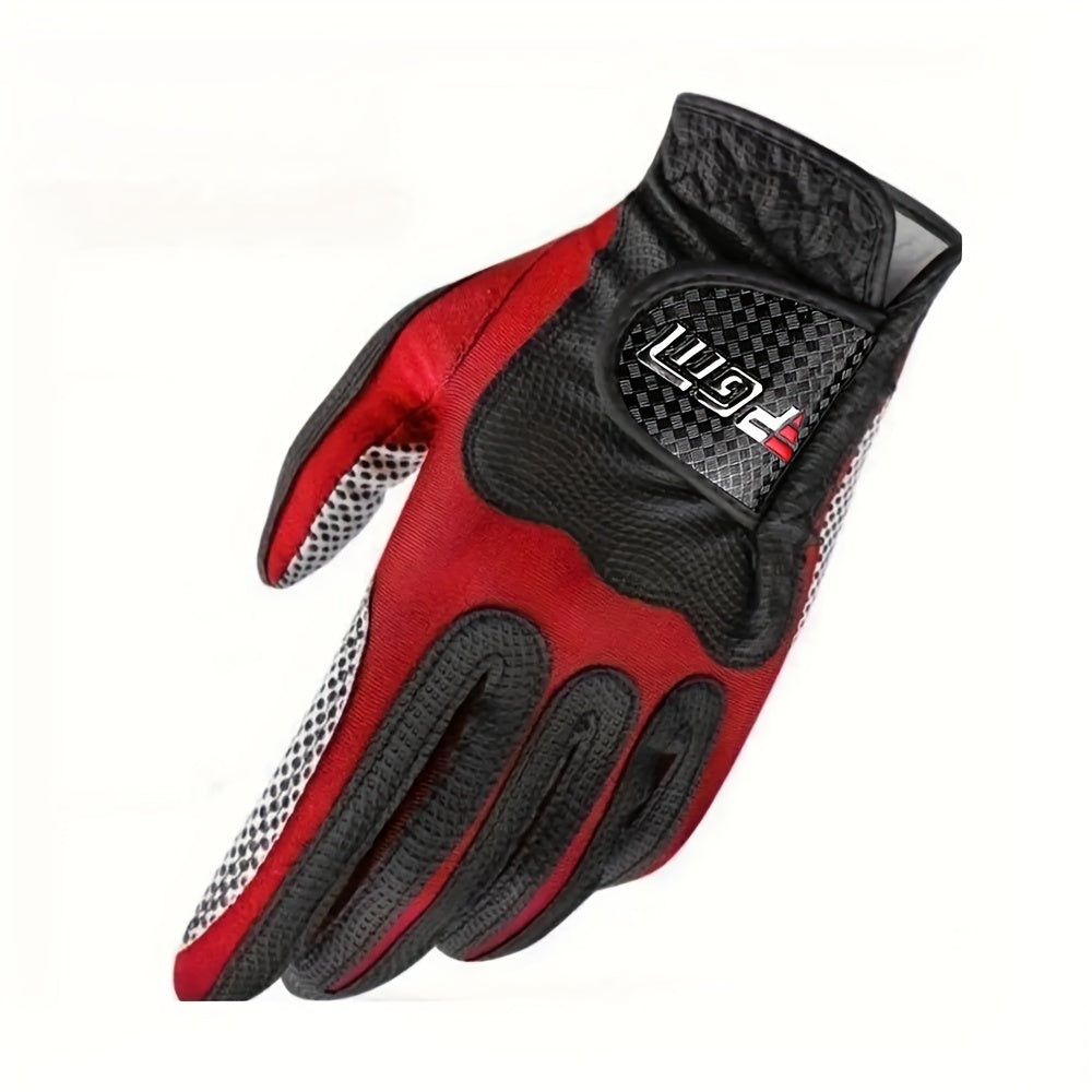 Gant de golf noir et rouge