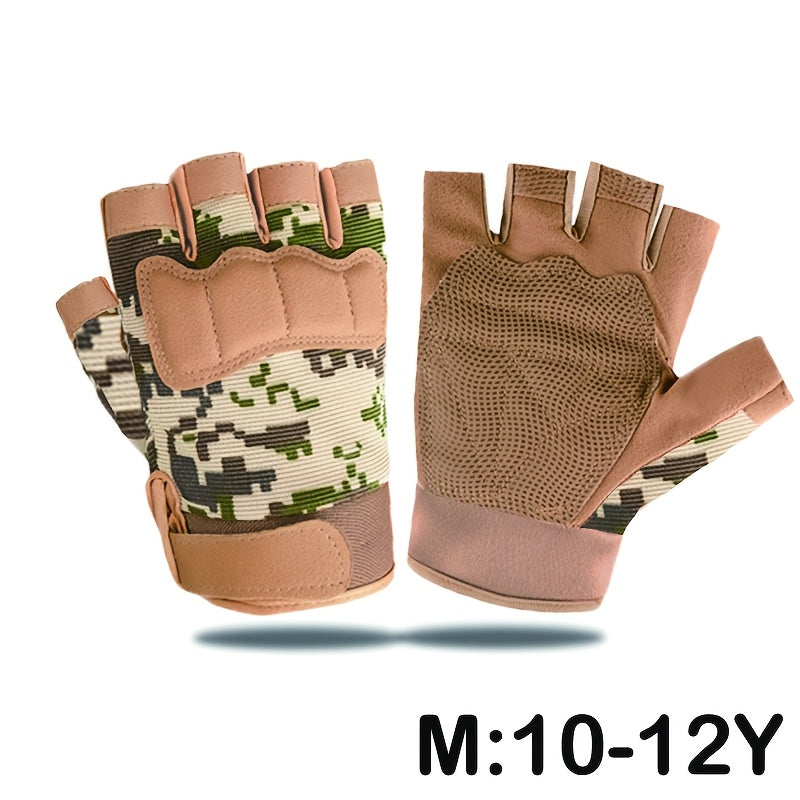 Gants enfant demi-doigts, vue détail