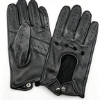 Gant homme cuir, dos ajouré