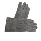 Gants homme cuir gris, vue détail